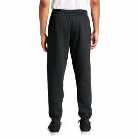Jerzees 975MP NuBlend Fleece Jogger - Black Heather