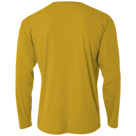 A4 A4N3165 Cooling Performance Long Sleeve Tee - Gold