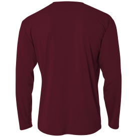 A4 A4N3165 Cooling Performance Long Sleeve Tee - Maroon