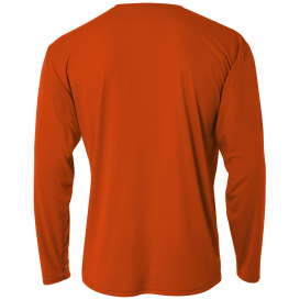 A4 A4N3165 Cooling Performance Long Sleeve Tee - Safety Orange