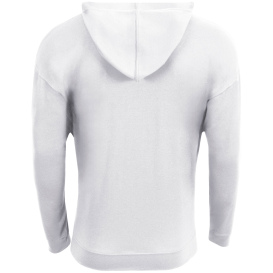 A4 A4N3528 Softek Long Sleeve Hooded Tee - White