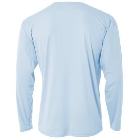 A4 A4NB3165 Youth Cooling Performance Long Sleeve Tee - Pastel Blue