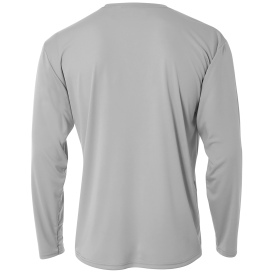 A4 A4NB3165 Youth Cooling Performance Long Sleeve Tee - Silver