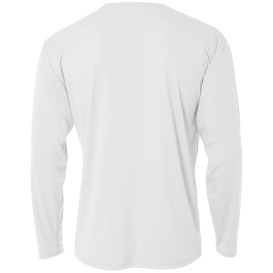 A4 A4NB3165 Youth Cooling Performance Long Sleeve Tee - White