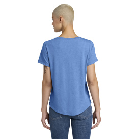 Allmade AL2015 Women\'s Relaxed Tri-Blend Scoop Neck Tee - Azure Blue