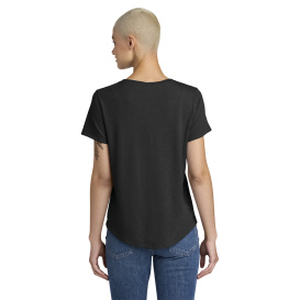 Allmade AL2015 Women's Relaxed Tri-Blend Scoop Neck Tee - Deep Black