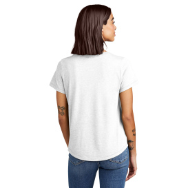 Allmade AL2015 Women's Relaxed Tri-Blend Scoop Neck Tee - Fairly White