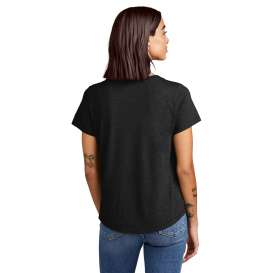 Allmade AL2015 Women's Relaxed Tri-Blend Scoop Neck Tee - Space Black