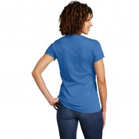 Allmade AL2018 Women\'s Tri-Blend V-Neck Tee - Azure Blue