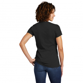 Allmade AL2018 Women\'s Tri-Blend V-Neck Tee - Deep Black