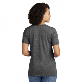Allmade AL2303 Women\'s Recycled Blend V-Neck Tee - Reloaded Charcoal Heather