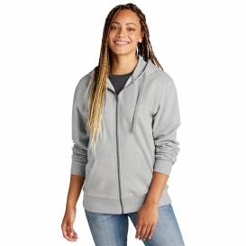 Allmade AL4002 Unisex Organic French Terry Full-Zip Hoodie - Granite Grey Heather