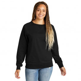 Allmade AL4004 Unisex Organic French Terry Crewneck Sweatshirt - Deep Black