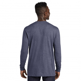 Allmade AL6204 Unisex Long Sleeve Recycled Blend Tee - Salvaged Navy Heather