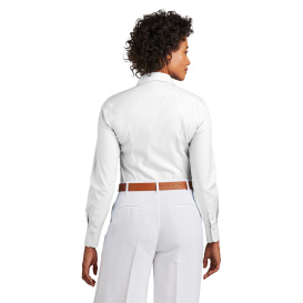 Brooks Brothers BB18001 Women\'s Wrinkle-Free Stretch Pinpoint Shirt - White