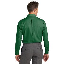 Brooks Brothers BB18002 Wrinkle-Free Stretch Nailhead Shirt - Club Green