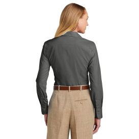 Brooks Brothers BB18003 Women\'s Wrinkle-Free Stretch Nailhead Shirt - Deep Black
