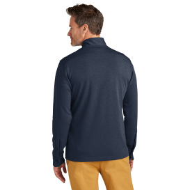 Brooks Brothers BB18202 Mid-Layer Stretch 1/2-Button - Navy Blazer Heather