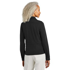 Brooks Brothers BB18205 Women\'s Mid-Layer Stretch Button Jacket - Black Heather