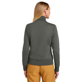 Brooks Brothers BB18211 Women's Double Knit Full-Zip - Windsor Grey