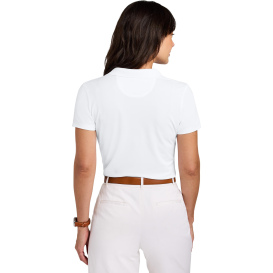 Brooks Brothers BB18221 Ladies Mesh Pique Performance Polo - White