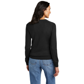 Brooks Brothers BB18411 Women\'s Washable Merino V-Neck Sweater - Deep Black