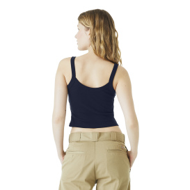 Bella + Canvas BC1012 Women\'s Micro Rib Spaghetti Strap Tank - Solid Navy Blend