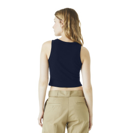 Bella + Canvas BC1019 Women\'s Micro Rib Racer Tank - Solid Navy Blend