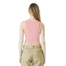 Bella + Canvas BC1019 Women\'s Micro Rib Racer Tank - Solid Pink Blend