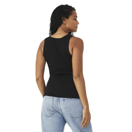 Bella + Canvas BC1080 Women\'s Baby Rib Tank - Black