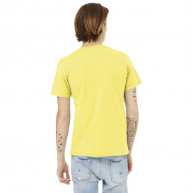 Bella + Canvas BC3001CVC Unisex Heather CVC Short Sleeve Tee - Heather Yellow