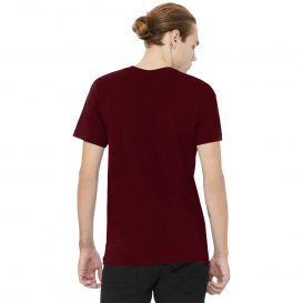Bella + Canvas BC3005CVC Unisex Heather CVC V-Neck Tee - Heather Cardinal