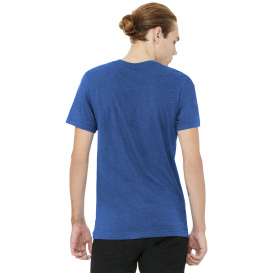 Bella + Canvas BC3005CVC Unisex Heather CVC V-Neck Tee - Heather True Royal