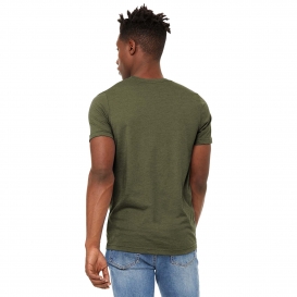 Bella + Canvas 3301 Unisex Sueded Tee - Heather Olive