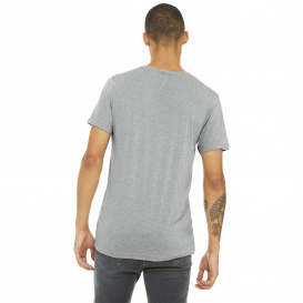 Bella + Canvas BC3415 Unisex Triblend Short Sleeve V-Neck Tee - Athletic Grey Triblend