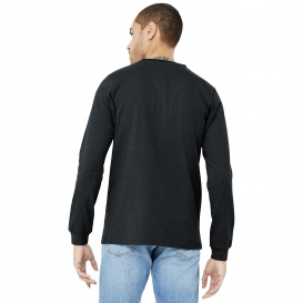 Bella + Canvas BC3501CVC Unisex Heather CVC Long Sleeve Tee - Dark Grey Heather