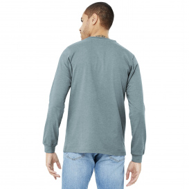 Bella + Canvas BC3501CVC Unisex Heather CVC Long Sleeve Tee - Heather Slate