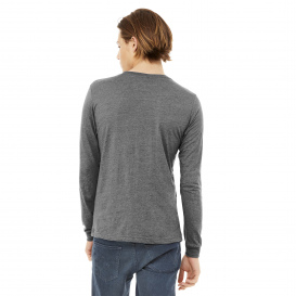 Bella + Canvas BC3513 Unisex Triblend Long Sleeve Tee - Grey Triblend