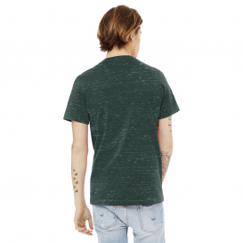 Bella + Canvas BC3655 Unisex Textured Jersey V-Neck Tee - Forest Marble