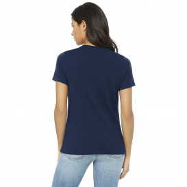 Bella + Canvas BC6400 Women\'s Relaxed Jersey Short Sleeve Tee - Navy