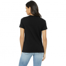 Bella + Canvas BC6413 Women\'s Relaxed Triblend Tee - Solid Black Triblend