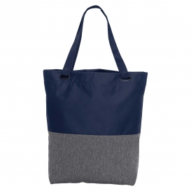 Port Authority BG418 Access Convertible Tote - Heather Grey/River Blue Navy