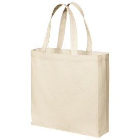 Port Authority BG424 Cotton Canvas Tote - Natural