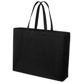 Port Authority BG427 Cotton Canvas Jumbo Tote - Deep Black