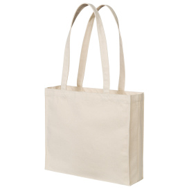 Port Authority BG428 Cotton Canvas Shopper Tote - Natural