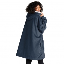 Port Authority BP41 Mountain Lodge Wearable Blanket - Navy Eclipse