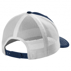 Port Authority C112ECO Snapback Trucker Cap - True Navy/White