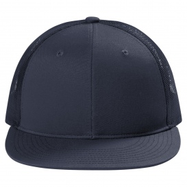 Port Authority C117 Snapback Flat Bill Trucker Cap - Rich Navy