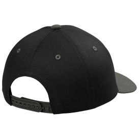 Port Authority C118 Snapback Cap - Black/Grey Steel