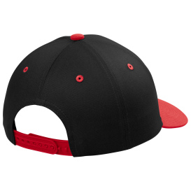 Port Authority C118 Snapback Cap - Black/True Red